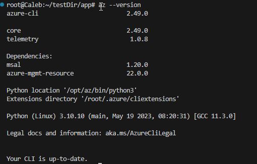 az-cli output